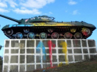 Вандалы изуродовали краской танк в Корнештах, который недавно защитили от сноса 