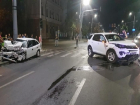 Белые машины столкнулись в центре Кишинева, есть пострадавшие