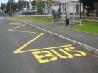 Специальная разметка для общественного транспорта озадачила водителей - не все знают ее настоящий смысл