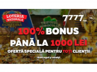 Удача онлайн на 7777.md: получите 100% бонус при пополнении счета до 1 000 леев