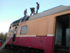 В Фалештском районе загорелся пассажирский поезд
