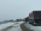 Несколько грузовиков оказались заблокированы из-за снегопада на юге Молдовы