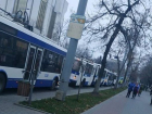 Огромная пробка из троллейбусов образовалась утром в Кишиневе 