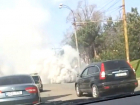 Горящий автомобиль на кишиневском проспекте попал на видео
