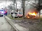 Очередной автомобиль, охваченный огнем в Кишиневе, сняли на видео