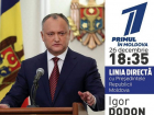 LIVE! «Прямая линия с Президентом Республики Молдова» на канале «Первый в Молдове