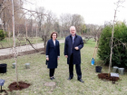 Санду занялась с президентом Латвии посадкой деревьев