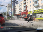 Тротуар по улице Киевской вымостят плиткой 