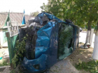 Кишинёвская автоледи не справилась с управлением и перевернула машину на крышу в селе Оланешты