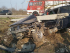 Автомобиль BMW снес бетонный столб в Бричанах: водитель чудом остался жив
