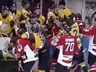 Ледовое побоище: жесткая драка хоккеистов попала на видео 