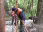 Владелец кафе устроил скандал из-за сноса беседок в парке на Рышкановке
