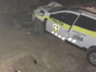 Полицейская машина врезалась в автомобиль нарушителя под Фалештами