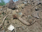 Дорожник нашел в селе Пухэчень бомбу весом около 50 кг