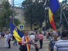 Флаги Румынии и чернокожий унионист из Сьерра-Леоне "засветились" на митинге "за Молдову"