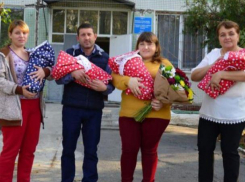 В Магдачештах женщина родила четверых детей разом