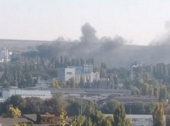 Пожар в столичной промзоне - горит склад старых компьютеров