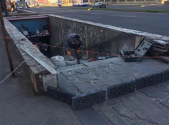 В Кишиневе начали ремонтировать подземный переход на виадуке