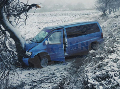 Микроавтобус с рабочими перевернулся в Новоаненском районе: пострадали три женщины