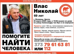 Без вести пропал пожилой житель Яловен