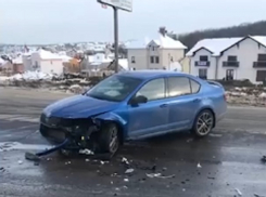 Лобовое столкновение на мокром асфальте спровоцировало затор в Дурлештах