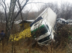 На трассе Кишинев-Новые Анены опрокинулась фура с лапшой