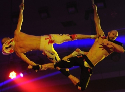 Падение воздушного акробата-близнеца с огромной высоты в цирке попало на видео