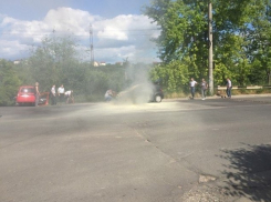 Загоревшаяся во время движения машина напугала кишиневцев 