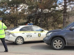 Авария с участием автомобиля патрульной полиции произошла в столице