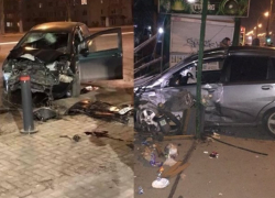 Ночные автокатастрофы с пострадавшими мужчинами и разбитыми машинами произошли в Кишиневе