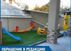 В Кишиневе строители соорудили детскую площадку под газовым распределителем