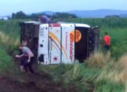 Дети из Беларуси пострадали в автобусе, который перевернулся на румынской трассе