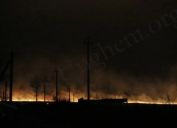 Сильнейший пожар произошел на полях Унгенского района