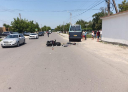 Смертельная авария в Унгенах - мотоциклист врезался в маршрутку