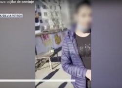 Скандал из-за семечек в Кишиневе - два удара по лицу и тротуар, усеянный кожурой