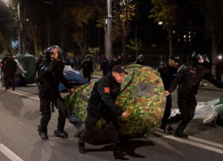 Глава полиции заявил, что протестующие сами разогнали свой палаточный городок 