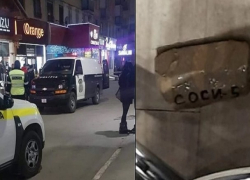 Мужчину, кинувшего две "бомбы" в виде сала, задержали