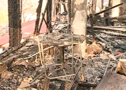 Как выглядит сгоревший вчера сервисный центр Mercedes 