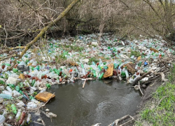 Река Бык превратилась в зловонную свалку