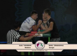 Молдаванин за две секунды стал абсолютным чемпионом мира по армреслингу