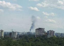 В столице горит строящееся здание