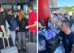 Хаос в аэропорту: людям пришлось стоять на жаре из-за особой процедуры проверки