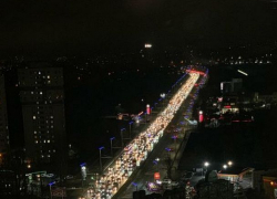 Кишинев задыхается в пробках: вид на виадук сегодня вечером