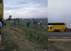 Автобус на маршруте Кишинев-Мангалия загорелся