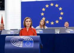 Ризя устроил скандал в Европарламенте, попытавшись сорвать выступление Санду