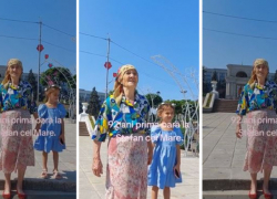 92-летняя бабушка впервые увидела Кишинев благодаря своей племяннице