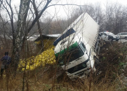 На трассе Кишинев-Новые Анены опрокинулась фура с лапшой