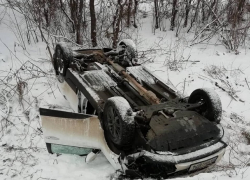 В Страшенском районе перевернулся Hyundai с женщиной за рулем