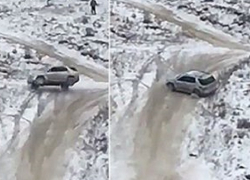 В Кишиневе сняли на видео впечатляющее переворачивание внедорожника