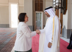Красота же! Гаврилица встретилась с катарскими шейхами